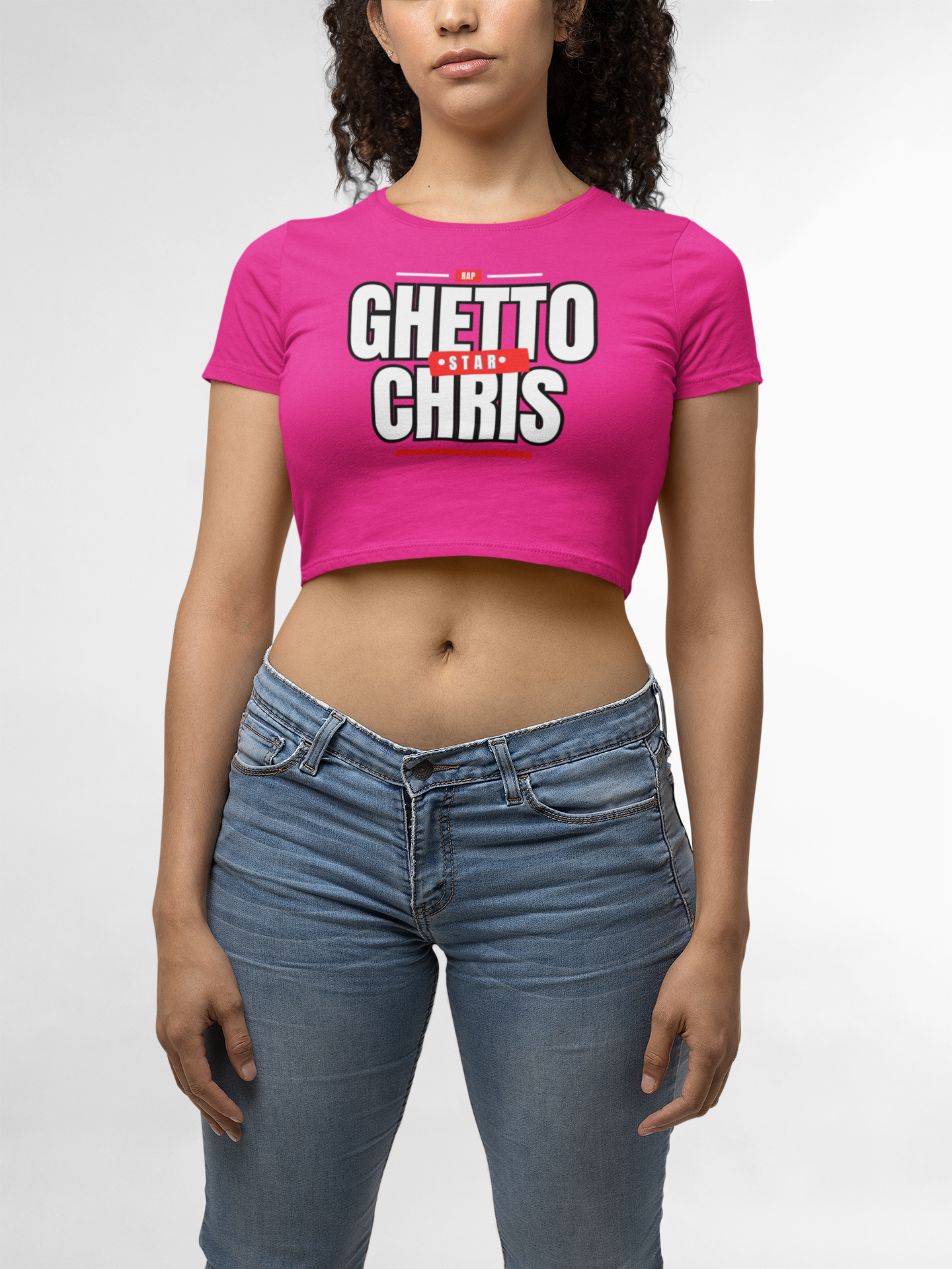 Ghetto Chris Touring Crop Tee (Women)