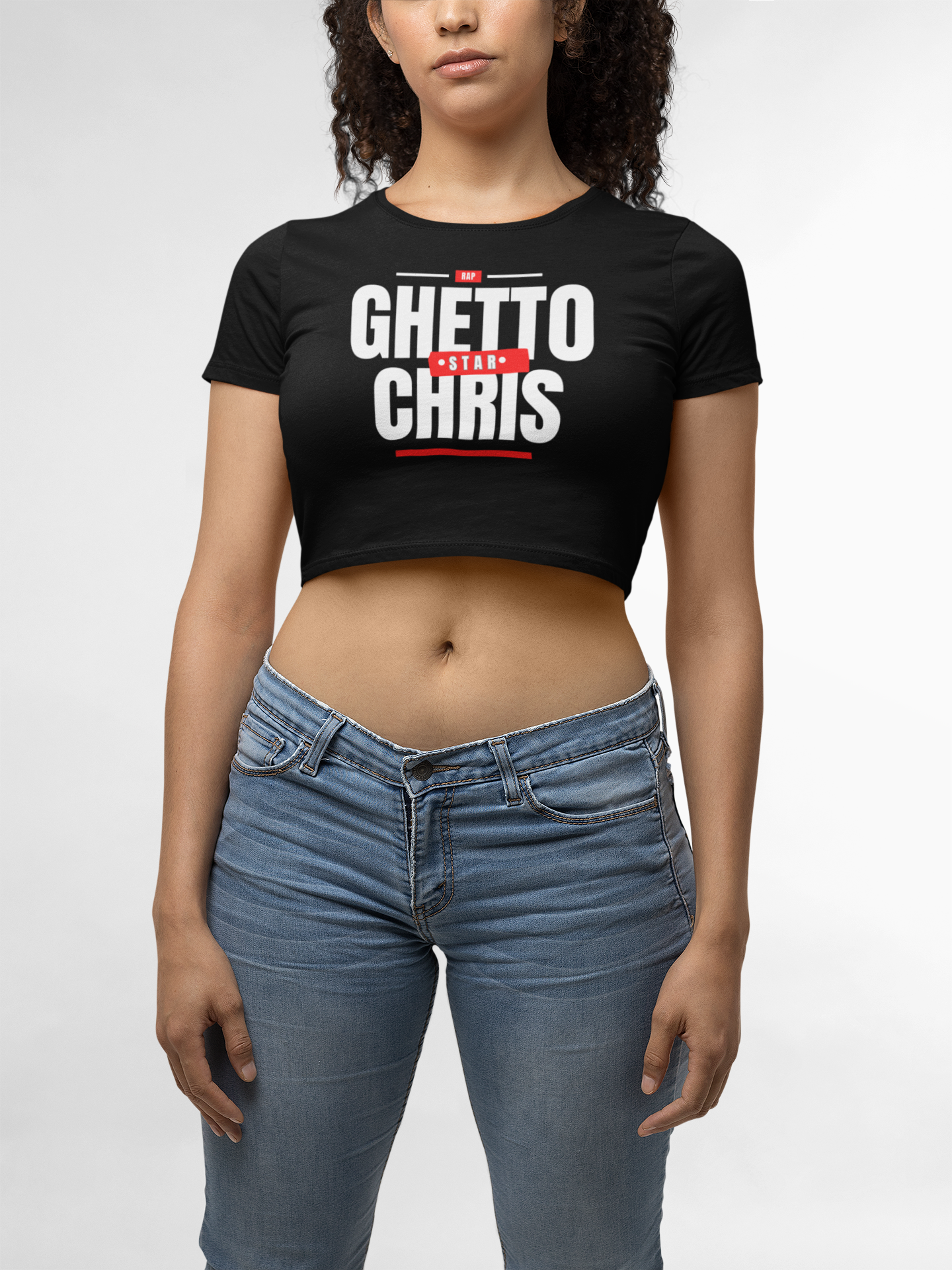 Ghetto Chris Touring Crop Tee (Women)