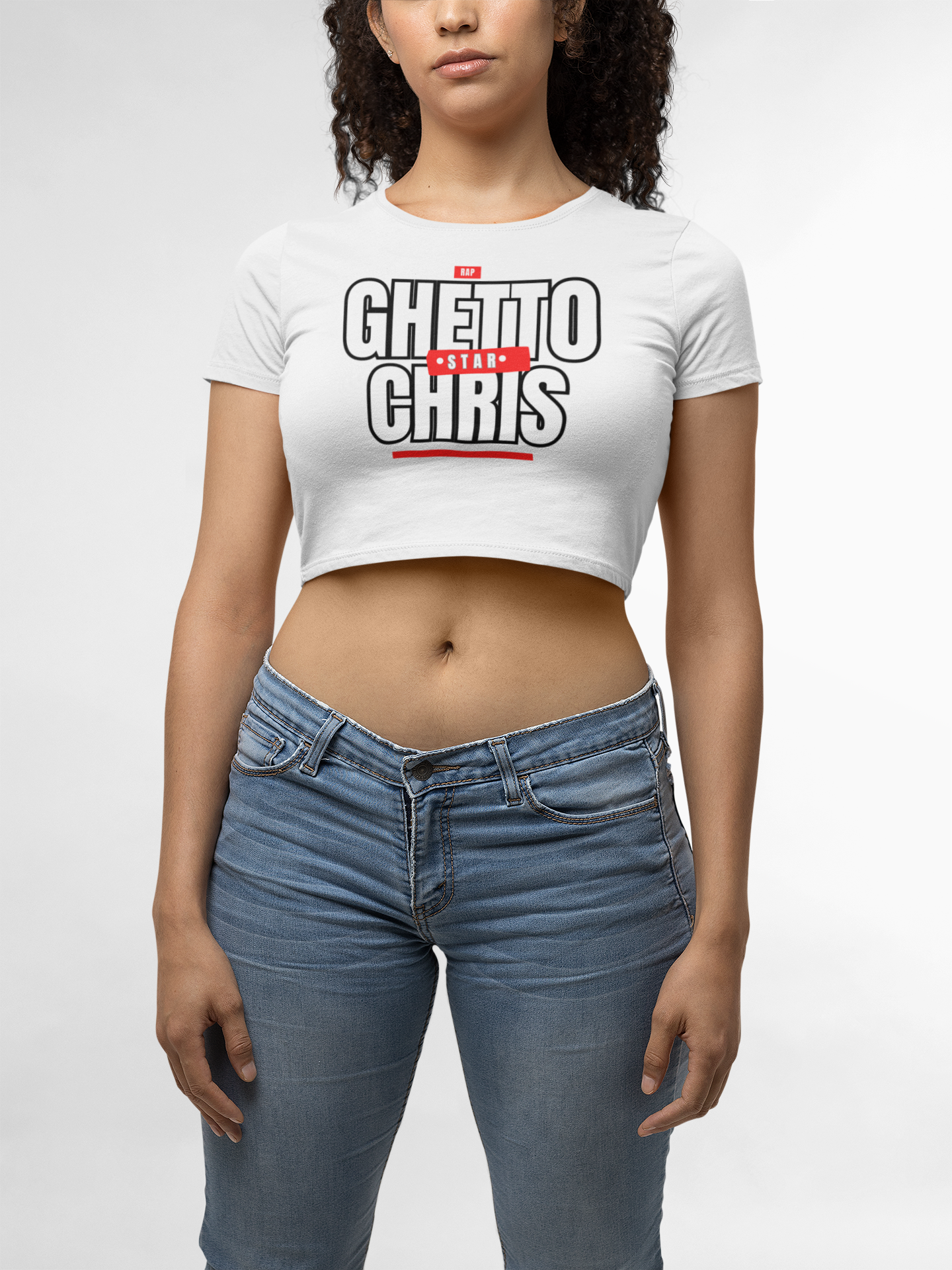 Ghetto Chris Touring Crop Tee (Women)
